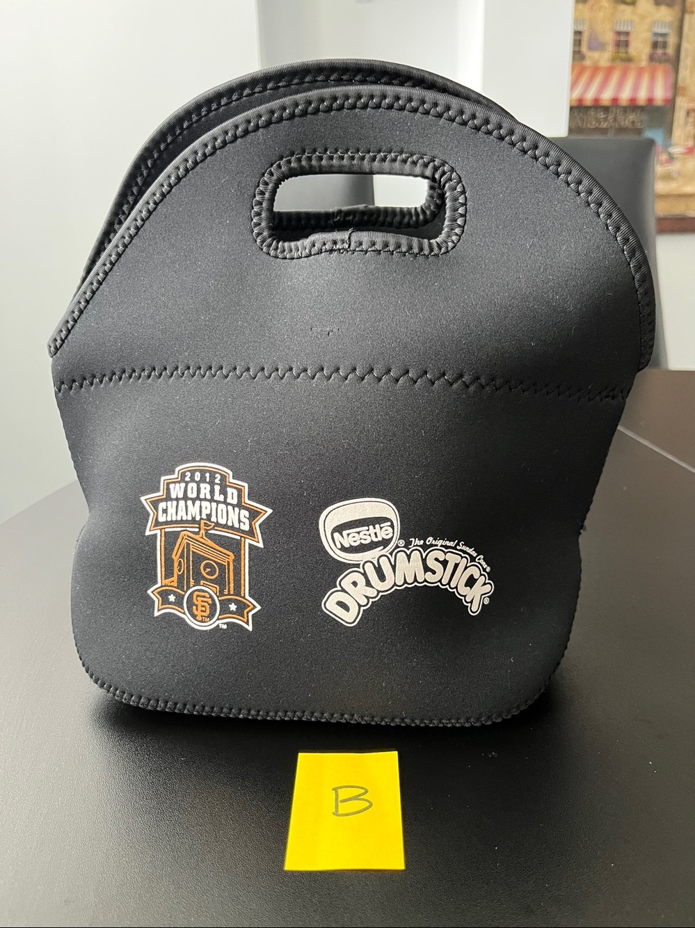 SF Giants 2012 World Champions Drumstick Promotional Lunch Bag Tote USED (#B)
